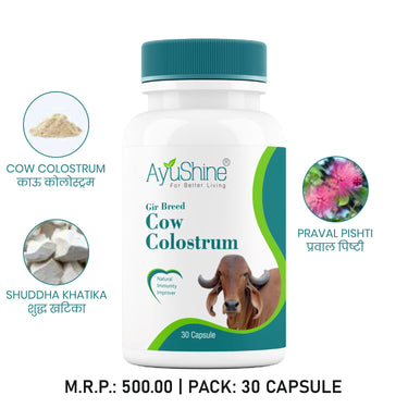 Ayushine Gir Breed Cow Colostrum Capsule